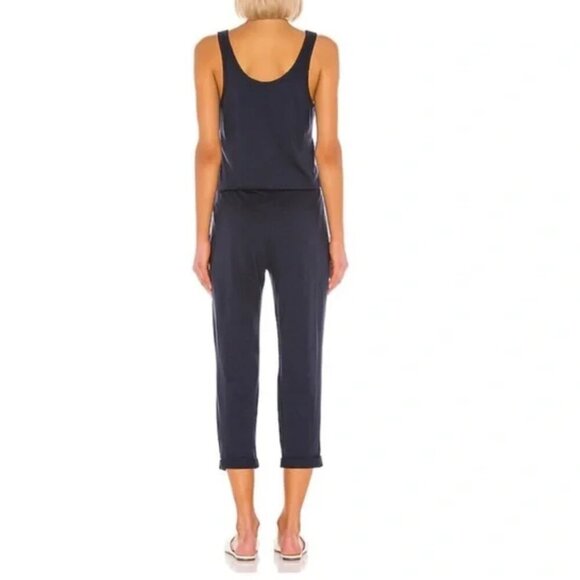 NEW Michael Stars Theo Tank Crop Jumpsuit in Navy Sz. XS - Picture 5 of 8